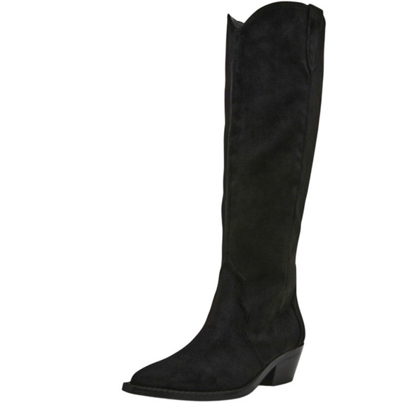 Dolce Vita Womens Knit Knee High Boots US 6.5 M EU 37 Black Fabric NWOB - Picture 1 of 11